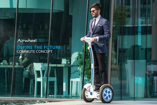 Le due ruote e maniglia rende Airwheel S3 autobilanciamento due ruote scooter raggiunge zero difficoltà di apprendimento.